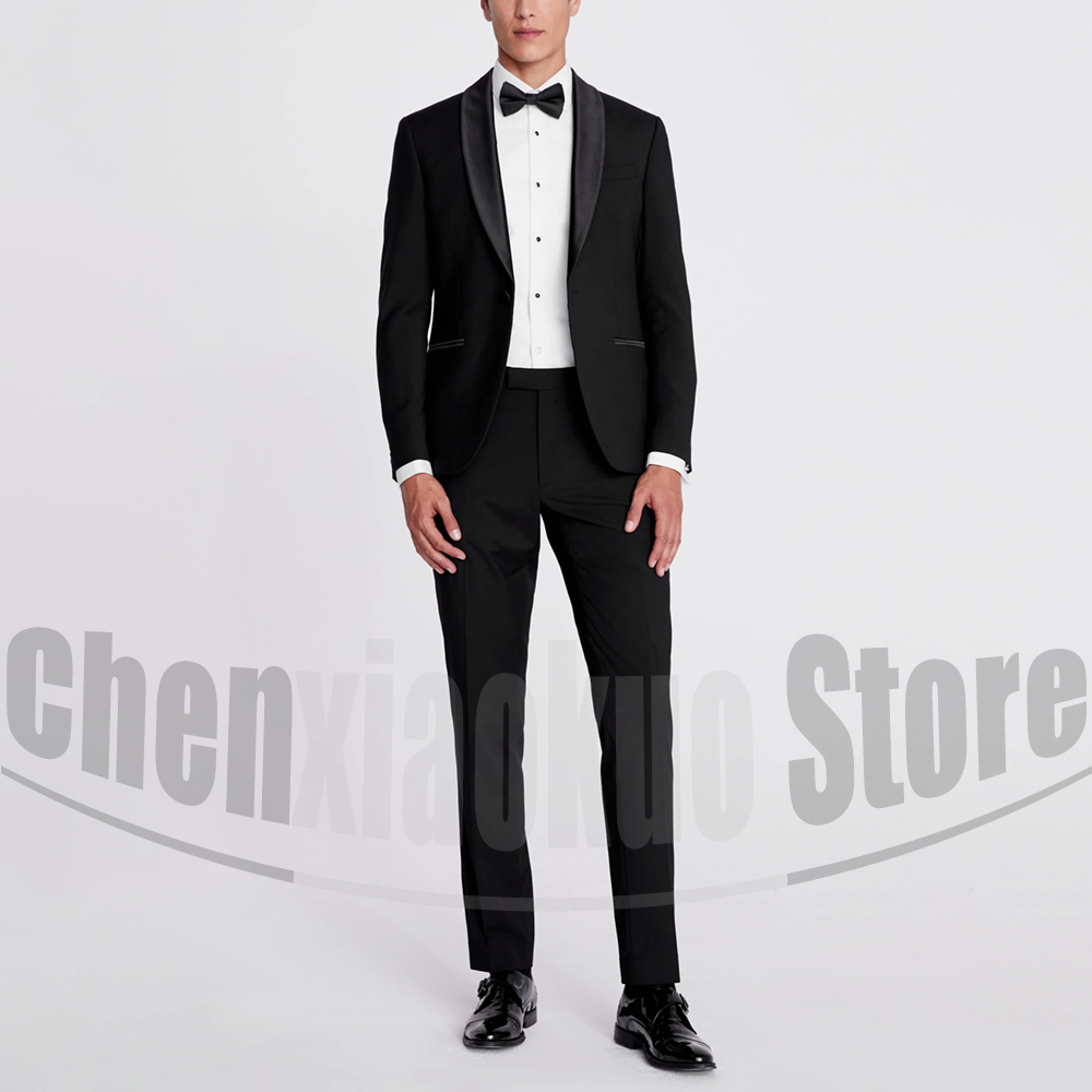 Men Formal Wear Fashion - Black Men Suits 2 Piece Fashion