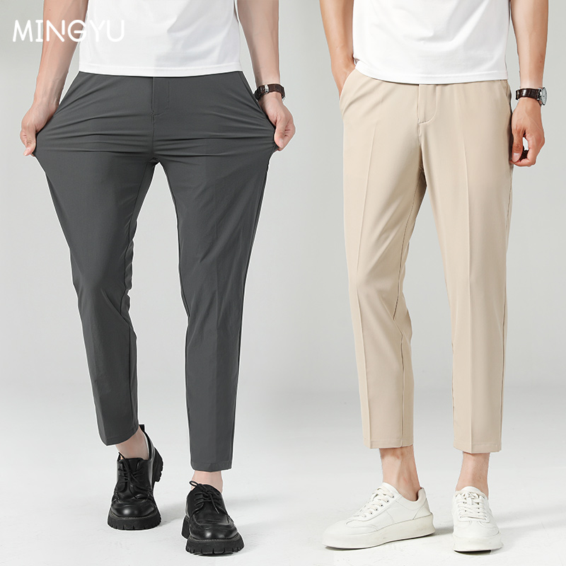 Men Formal Wear Outfits - New Summer Thin Suit Pants Men