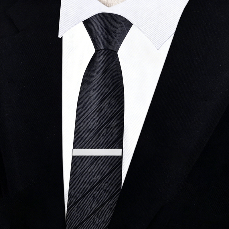 Cufflinks Silver Set - Silver Tie Clip for Men 2.2
