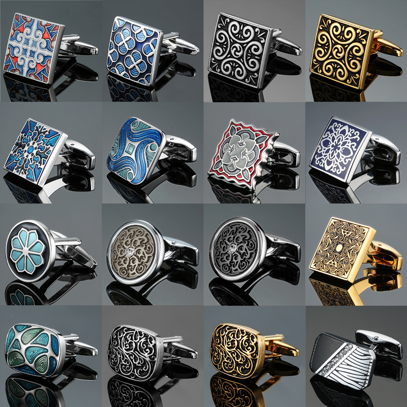Dress Shirt French Cuff - Classic men's French shirt cufflinks High-end
