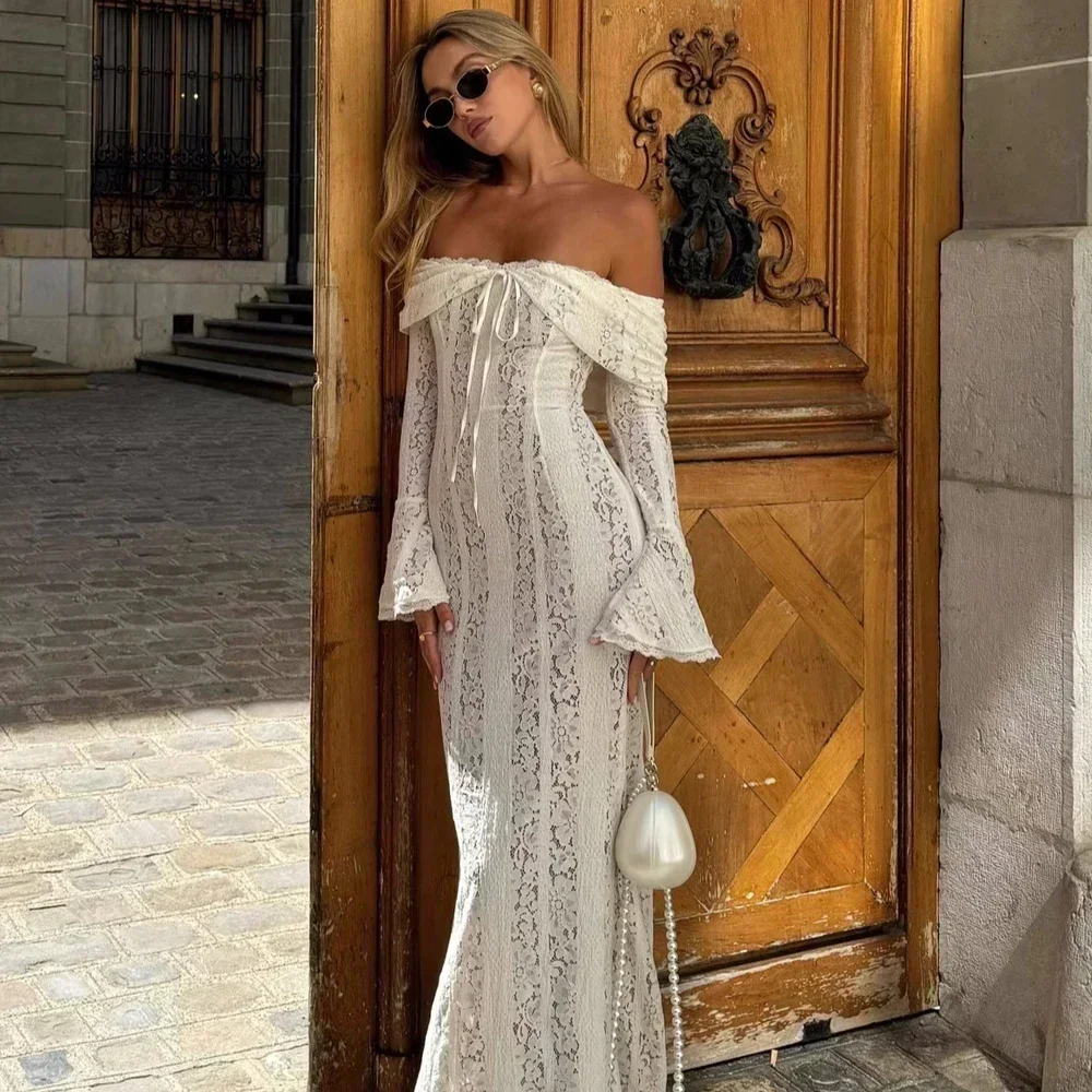 Men'S Formal Wear For Wedding Guest - Oligai Elegant Off The Shoulder Bodycon