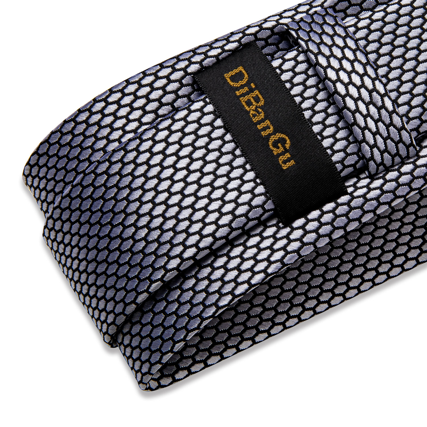 Silver Black Plaid Silk Ties F - Cufflinks Silver Set recensione e prezzo