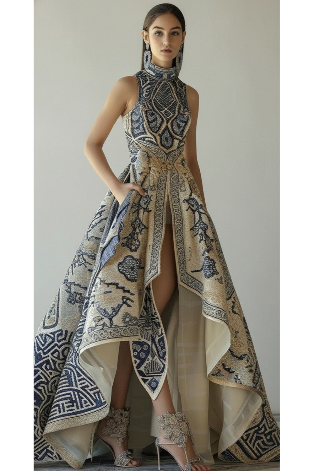 Women's Geometric Print High L - Men'S Formal Wear For Wedding Guest recensione e prezzo