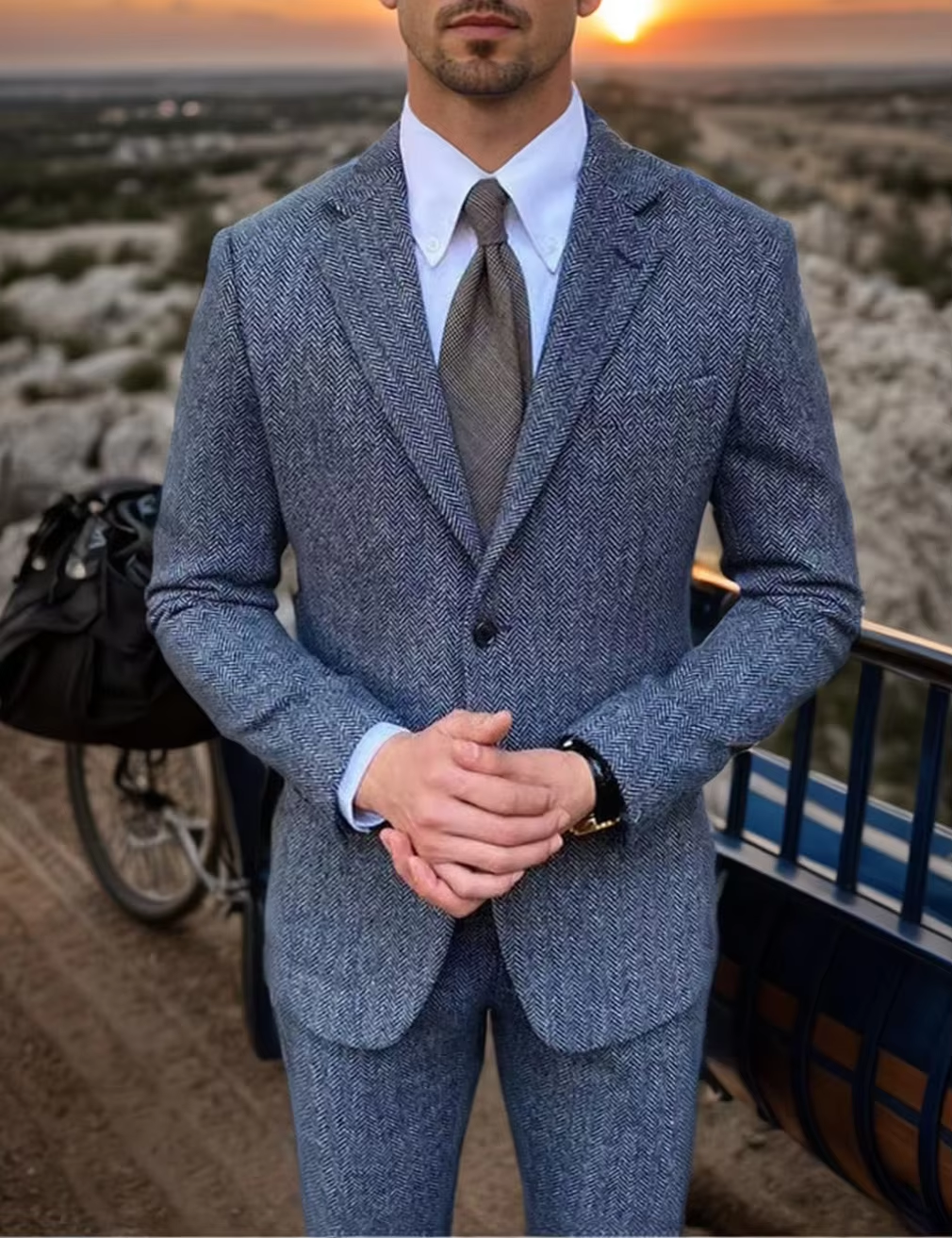 Retro British Men Suit 2 piece - Men Formal Wear Fashion recensione e prezzo