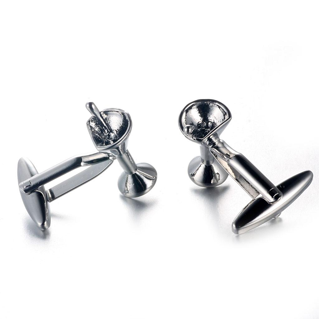 Mens Cufflinks Brass Silver Fa - Cufflinks Silver Set recensione e prezzo