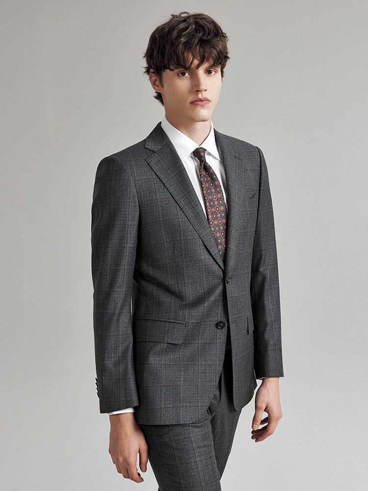 100% Wool Suits For Men Slim F - Men Formal Wear Fashion recensione e prezzo
