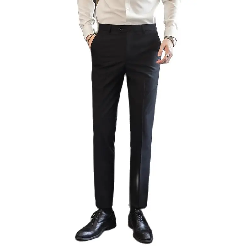 Solid Color Men's Suit Pants,  - Men Formal Wear Outfits recensione e prezzo