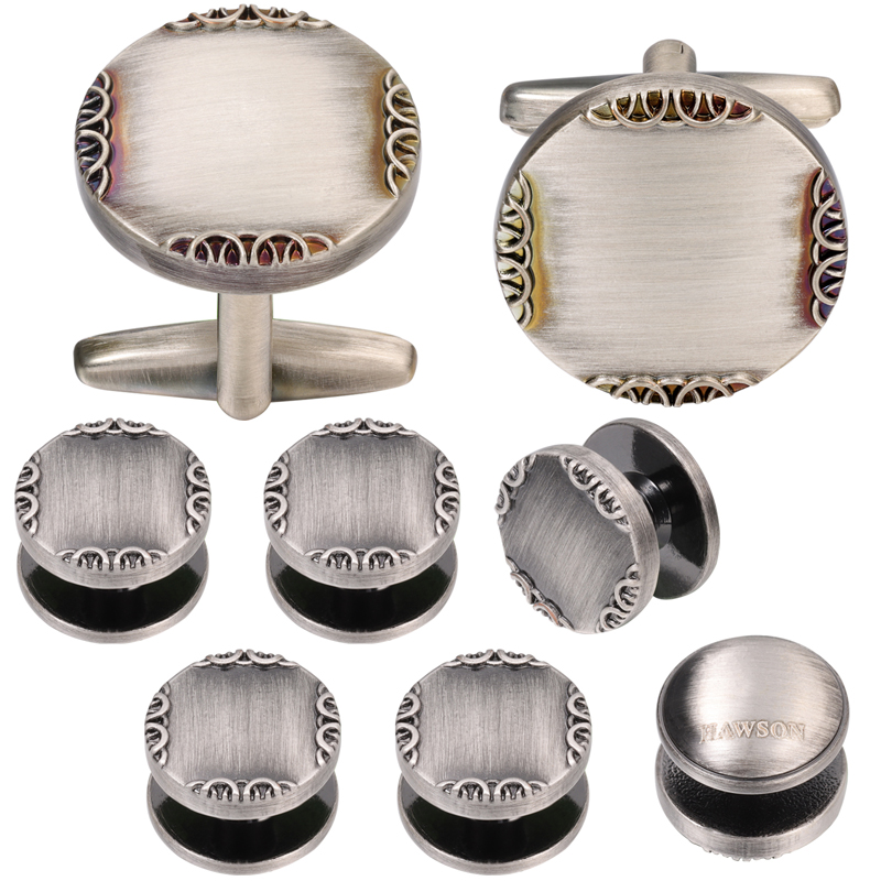 New Ancient Silver Color Cuffl - Cufflinks Silver Set recensione e prezzo