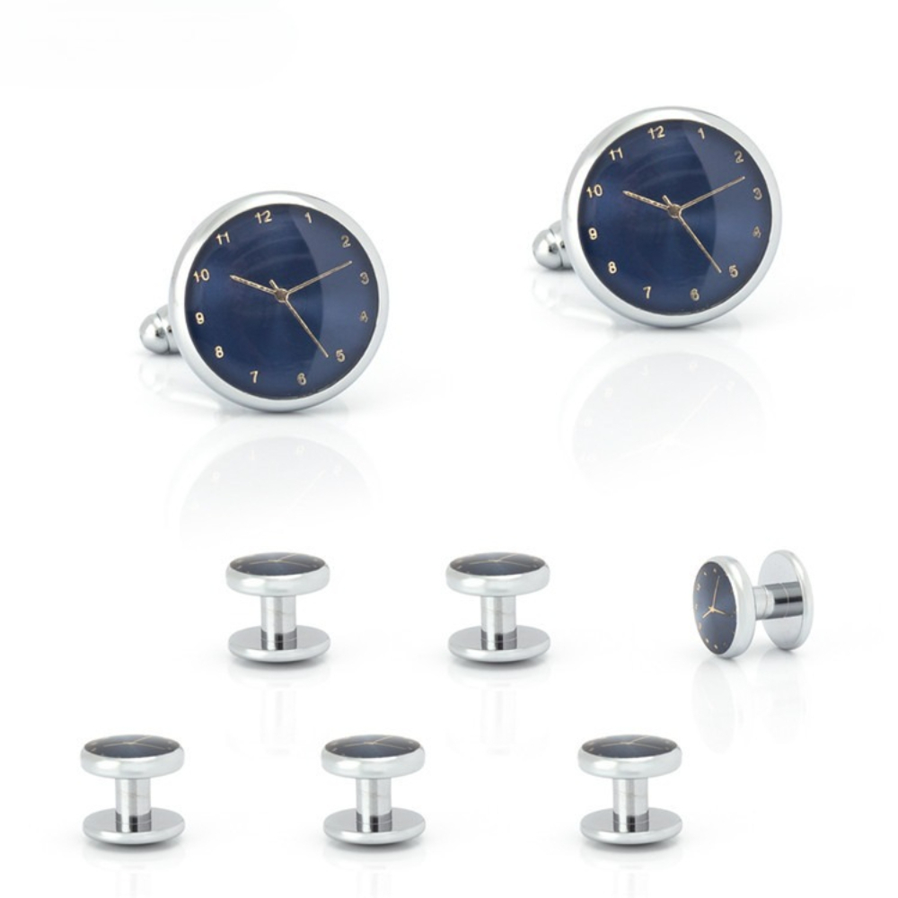 Time Aesthetics Gold Silver Cl - Cufflinks Silver Set recensione e prezzo