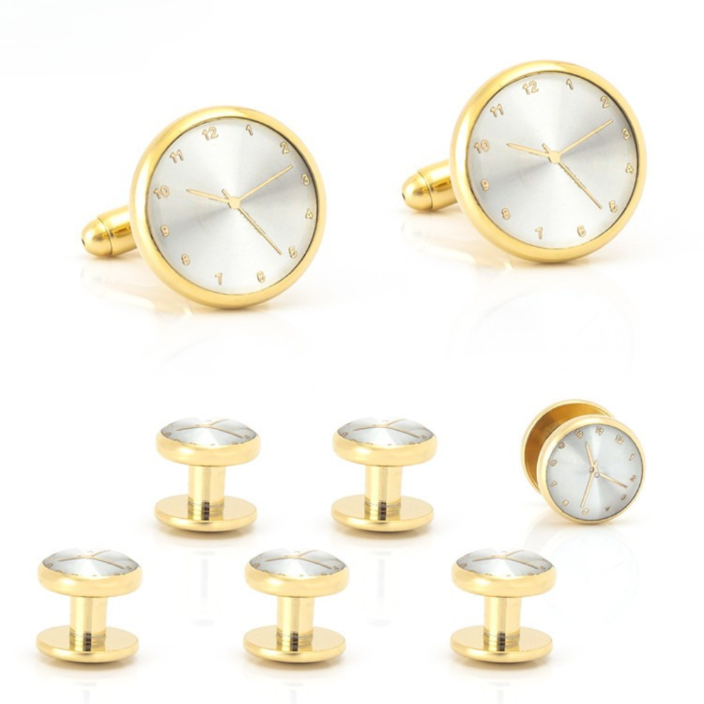 Time Aesthetics Gold Silver Cl - Cufflinks Silver Set recensione e prezzo