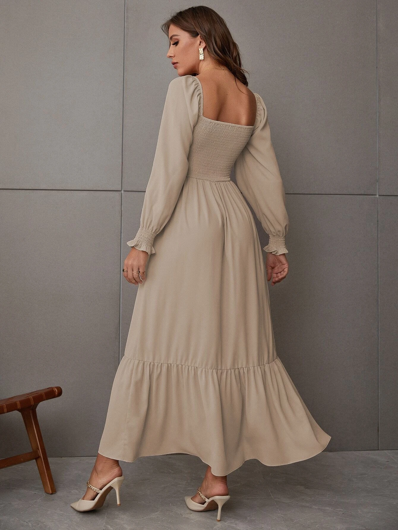 Women's Ruched Ruffle Hem A Li - Men'S Formal Wear For Wedding Guest recensione e prezzo