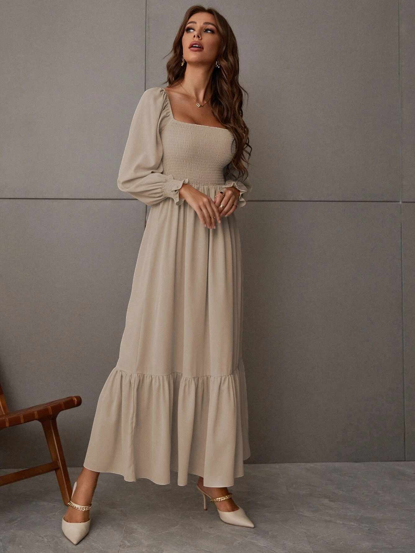 Women's Ruched Ruffle Hem A Li - Men'S Formal Wear For Wedding Guest recensione e prezzo