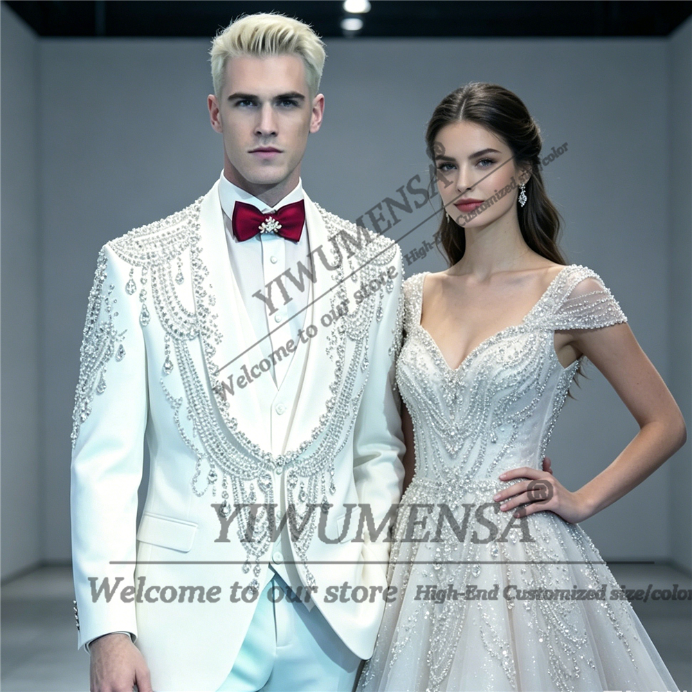 Male Fashion Beading Crystals  - Men Formal Wear Fashion recensione e prezzo