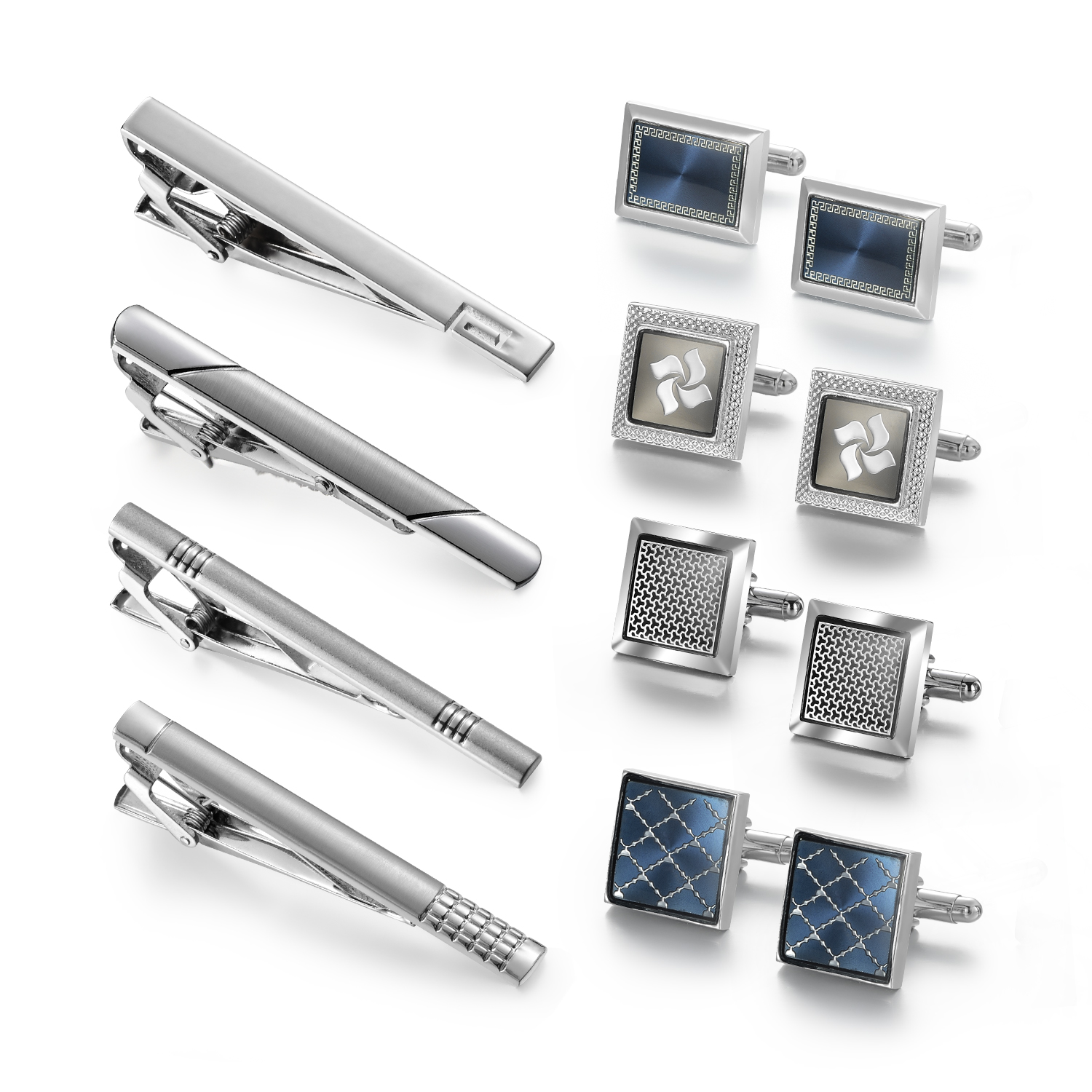 Tie Clip And Cufflink Set To M - Cufflinks Silver Set recensione e prezzo