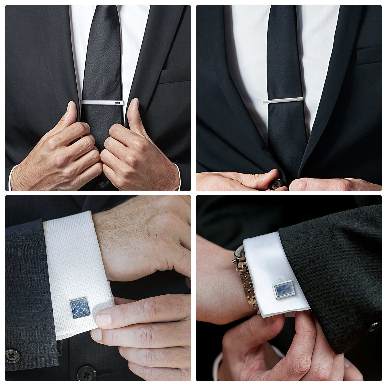 Tie Clip And Cufflink Set To M - Cufflinks Silver Set recensione e prezzo