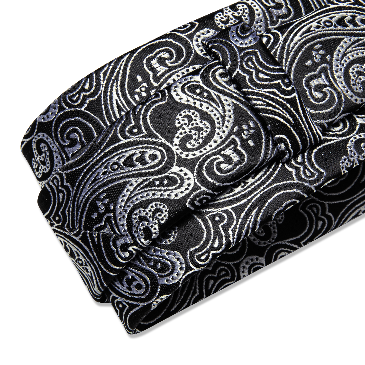 Black And Silver Paisley Flora - Cufflinks Silver Set recensione e prezzo