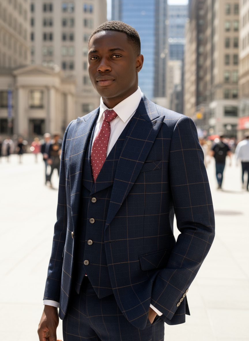 high quality 3 Piece Checkered - Men Formal Wear Outfits recensione e prezzo