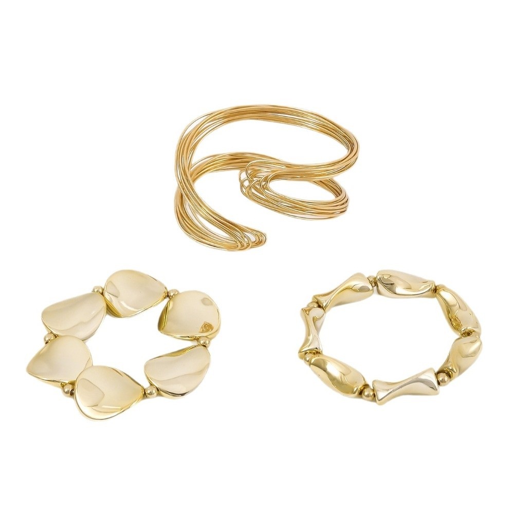 New Irregular Open Cuff Bracel - Cufflinks Silver Set recensione e prezzo