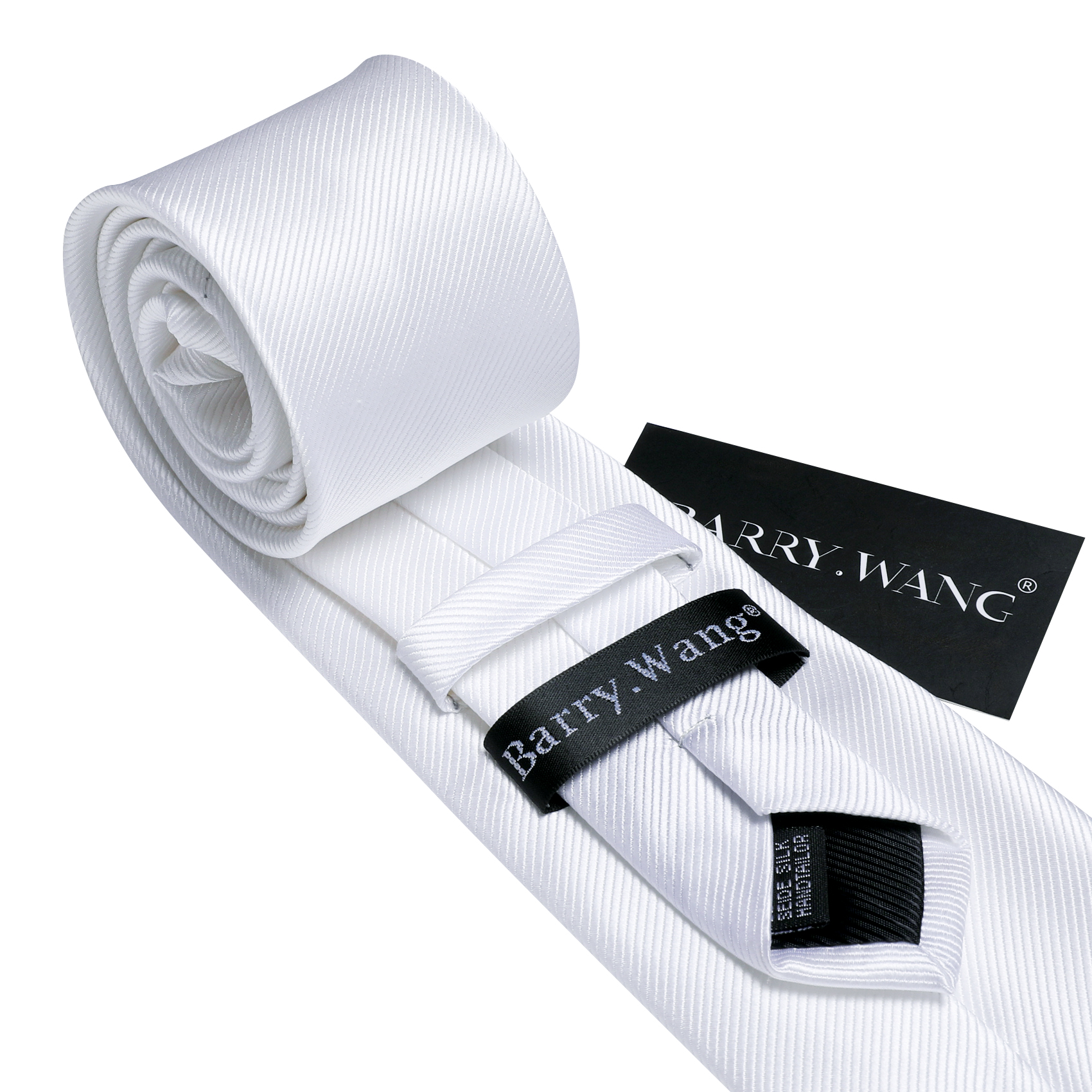 Silver White Men Tie Handkerch - Cufflinks Silver Set recensione e prezzo