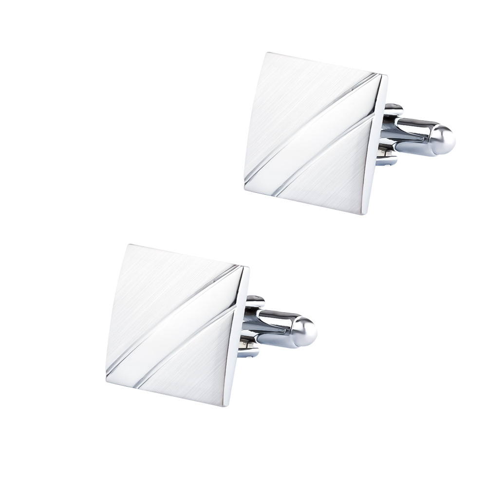 A Set Men New Silver Square Br - Cufflinks Silver Set recensione e prezzo