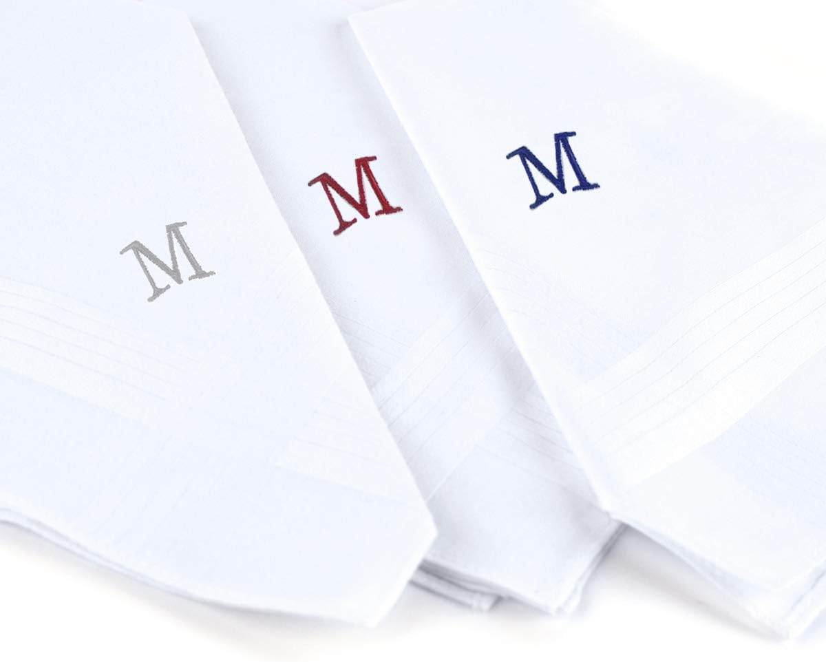Initial Handkerchief for Men,  - Monogrammed Handkerchief recensione e prezzo