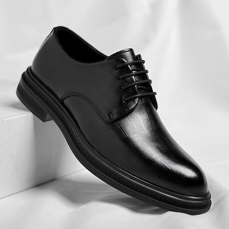 Mens Black Textured Leather Po - Men Formal Wear All Black recensione e prezzo
