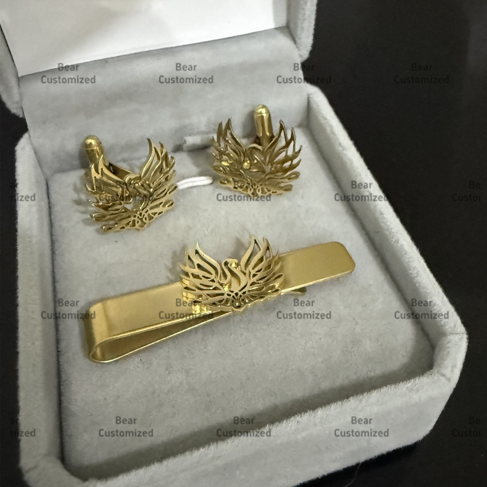 Custom Cufflink Tie Set Bar Pe - Men Formal Wear Fashion recensione e prezzo