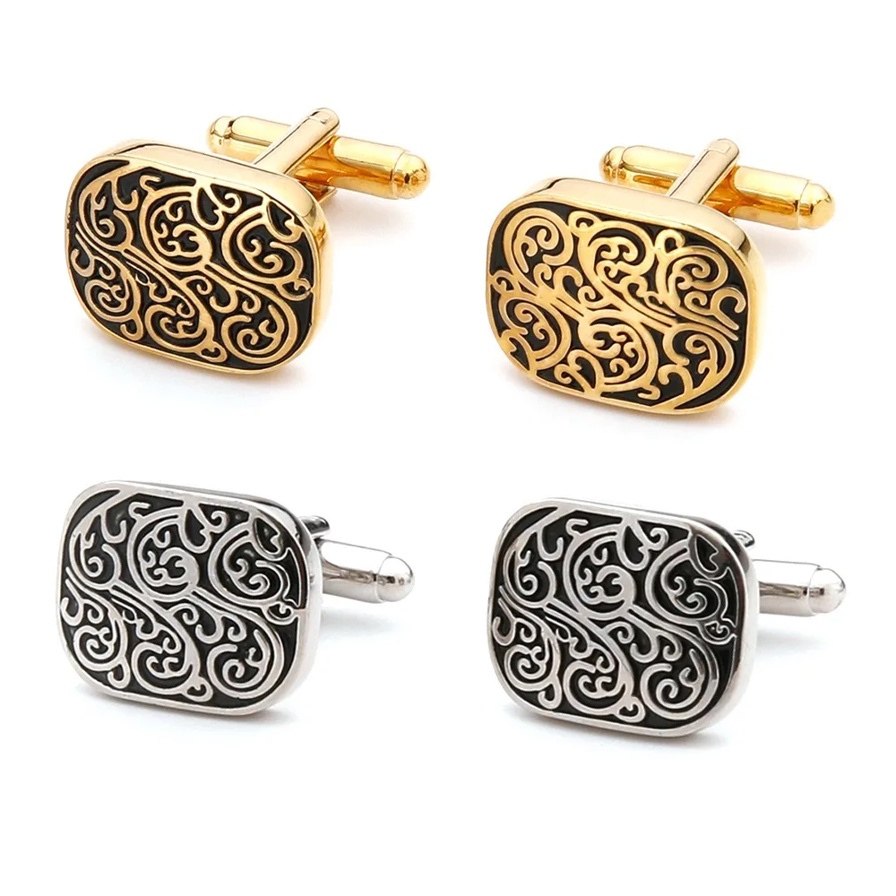 High Quality Gold Cufflinks Vi - Dress Shirt French Cuff recensione e prezzo