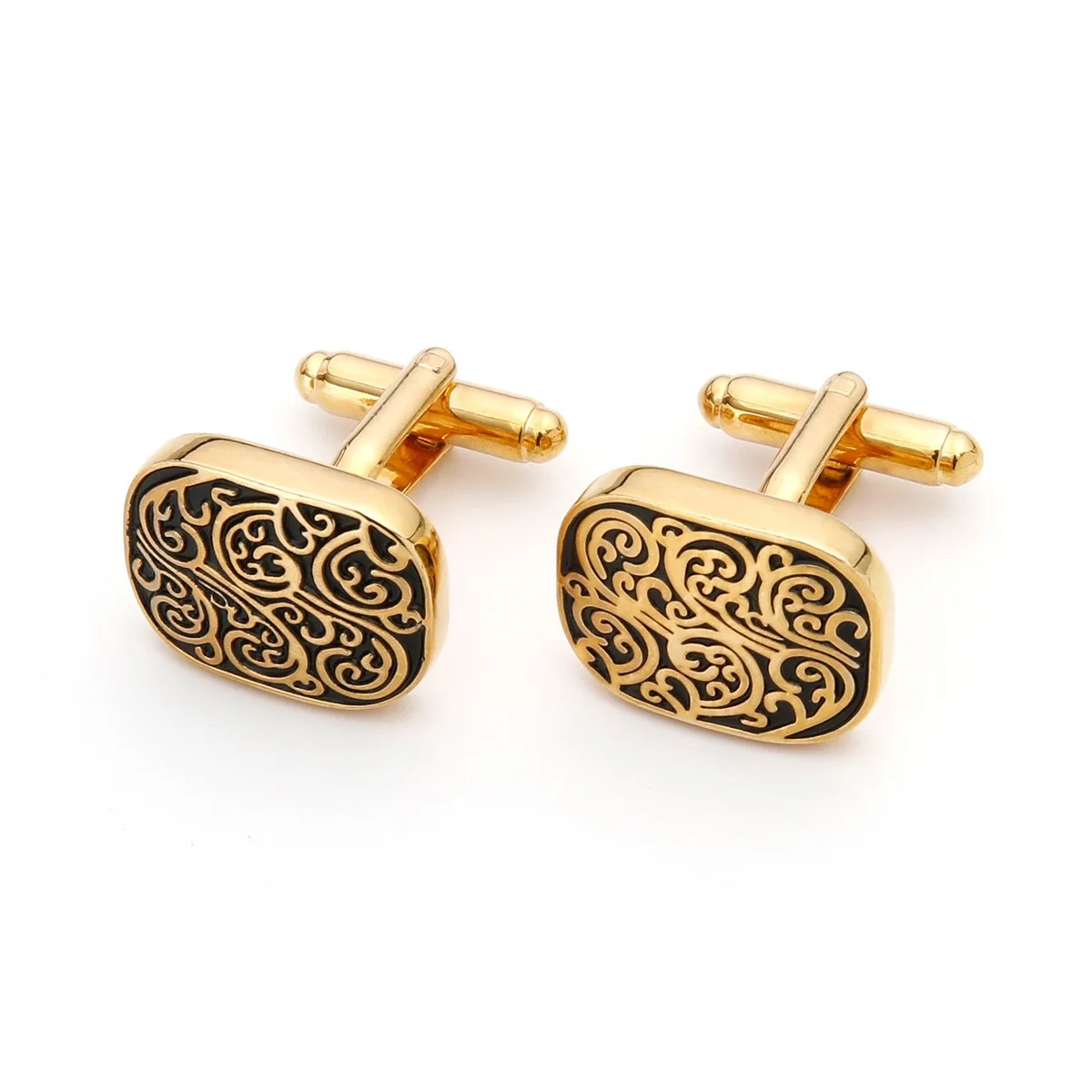 High Quality Gold Cufflinks Vi - Dress Shirt French Cuff recensione e prezzo