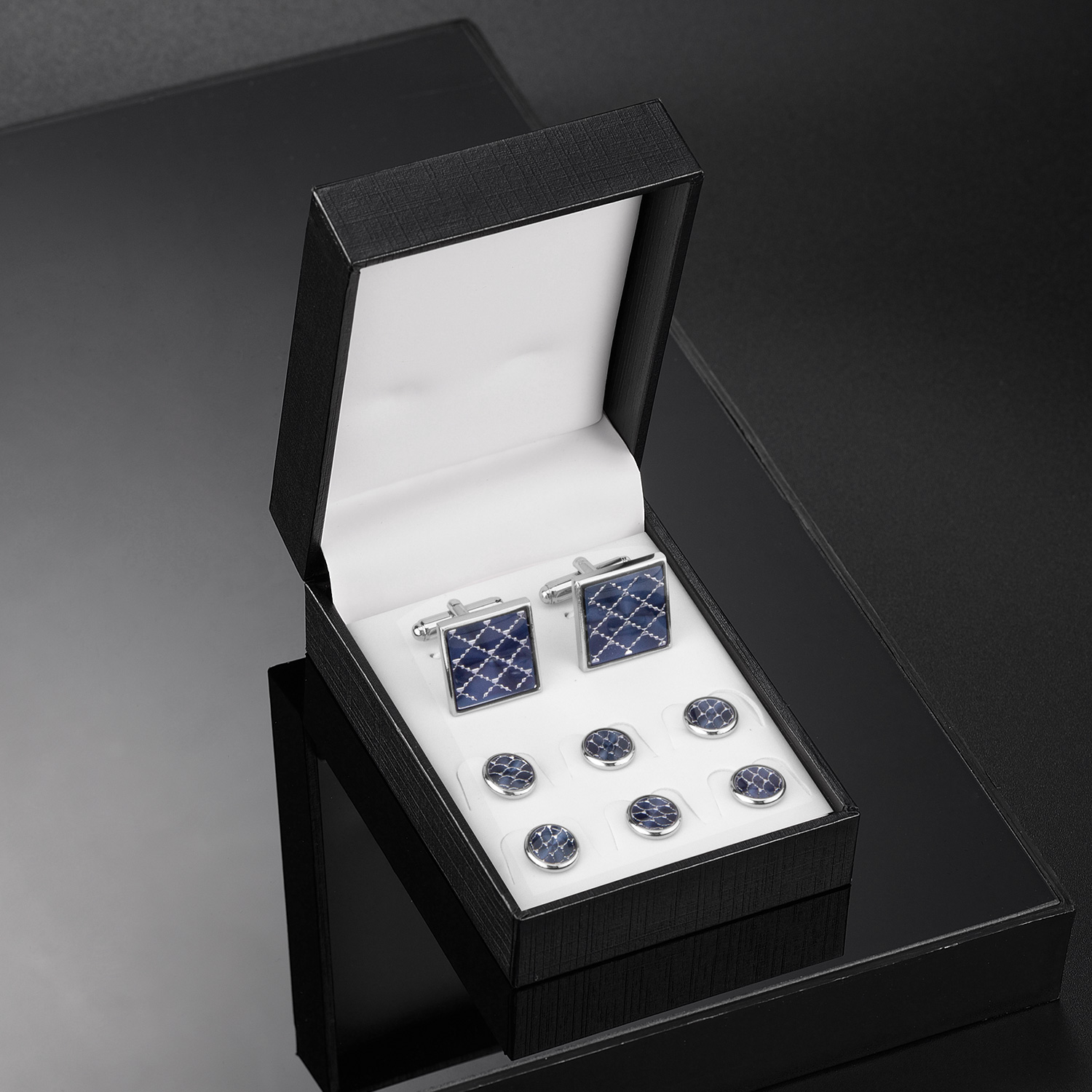 Cufflinks And Studs Set Shirt  - Dress Shirt French Cuff recensione e prezzo