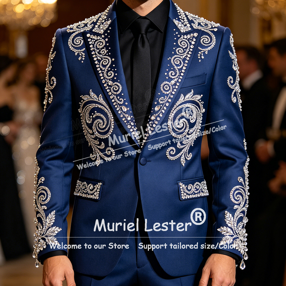 Glitter Jewelry Beading Suit M - Men Formal Wear Outfits recensione e prezzo