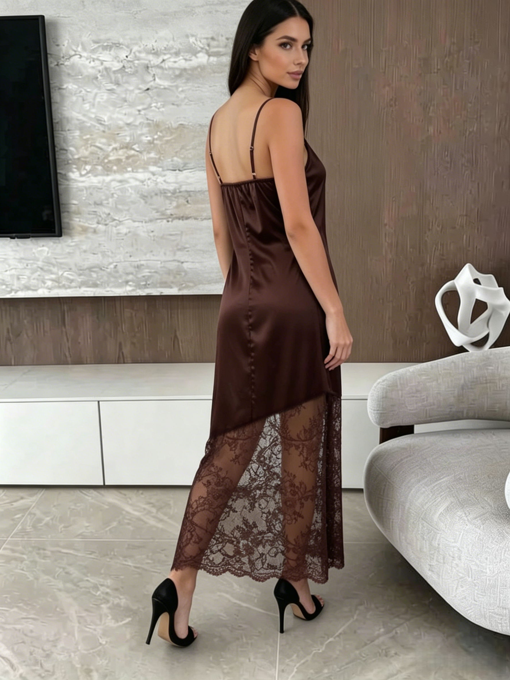 Sexy Satin Cowl Neck Spaghetti - Men'S Formal Wear For Wedding Guest recensione e prezzo