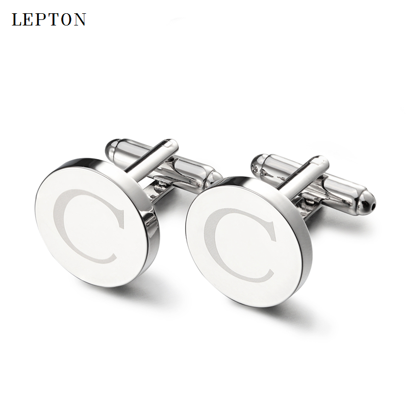 Hot Sale Round Letters C Cuffl - Cufflinks Silver Set recensione e prezzo