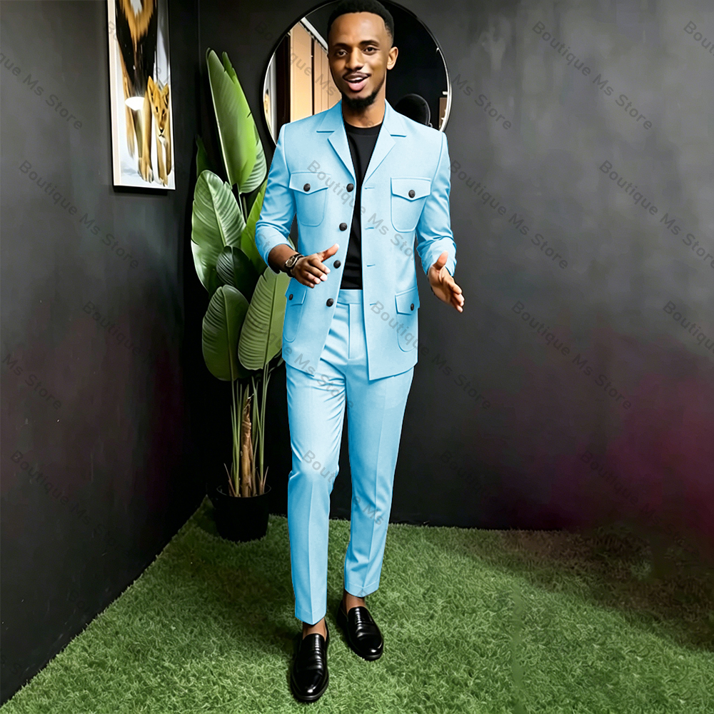 Men Safari Suit Two Piece Set  - Men Formal Wear Outfits recensione e prezzo