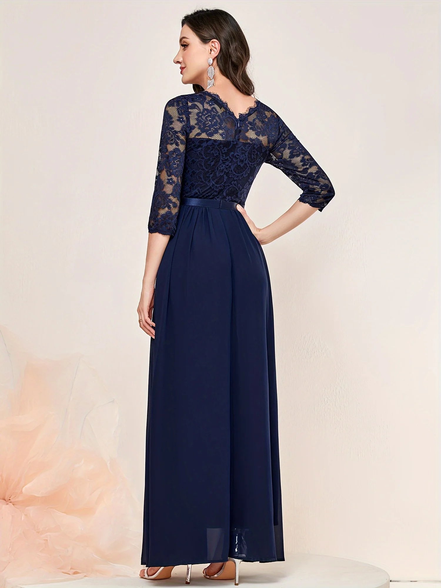 Elegant 3/4 Sleeve Lace Evenin - Men'S Formal Wear For Wedding Guest recensione e prezzo