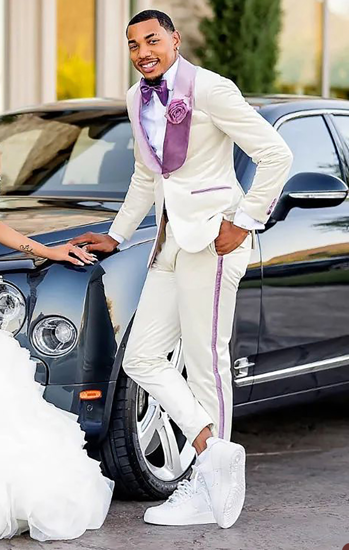 White Men Suit Set 2 Piece Bla - Men Formal Wear Purple recensione e prezzo