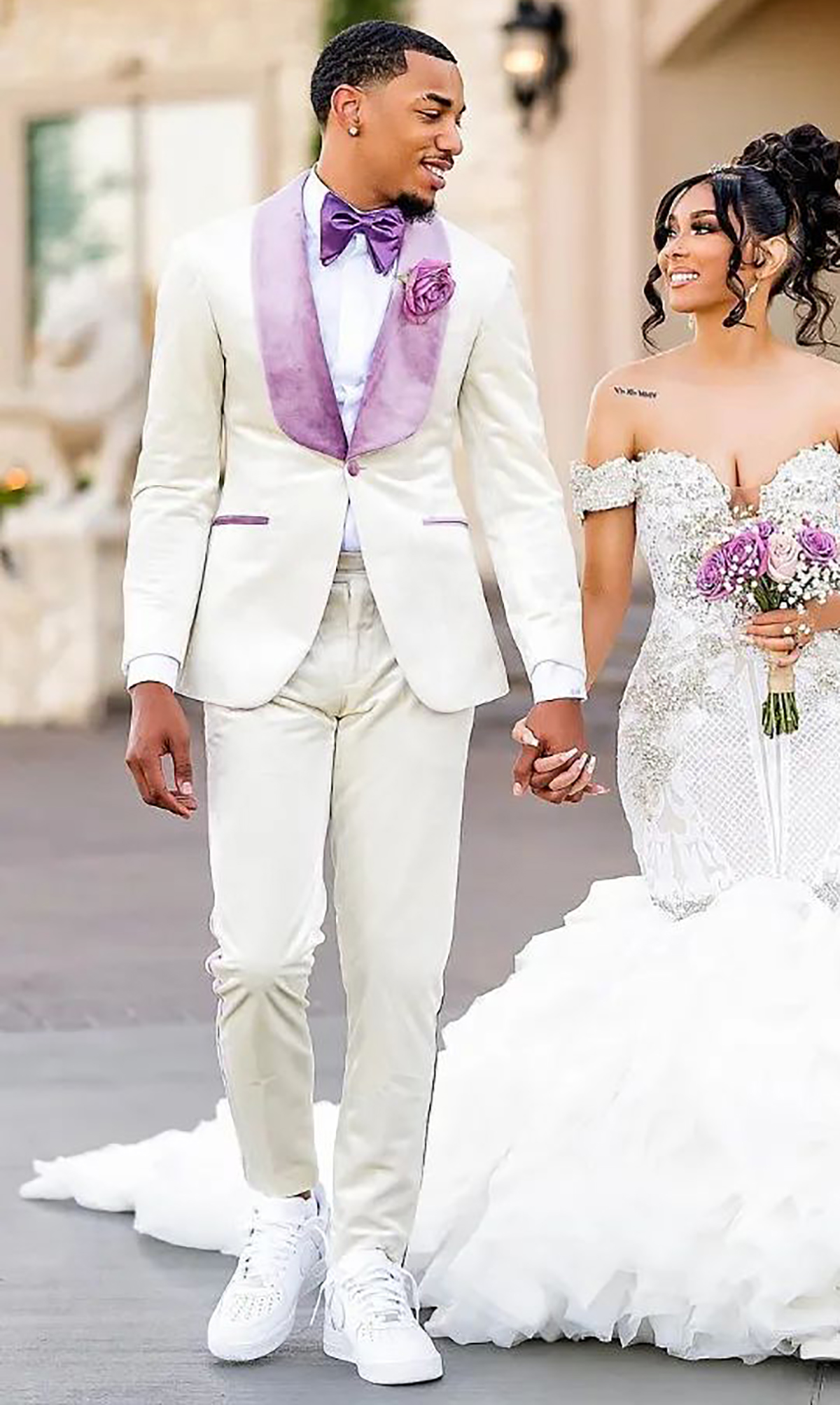White Men Suit Set 2 Piece Bla - Men Formal Wear Purple recensione e prezzo