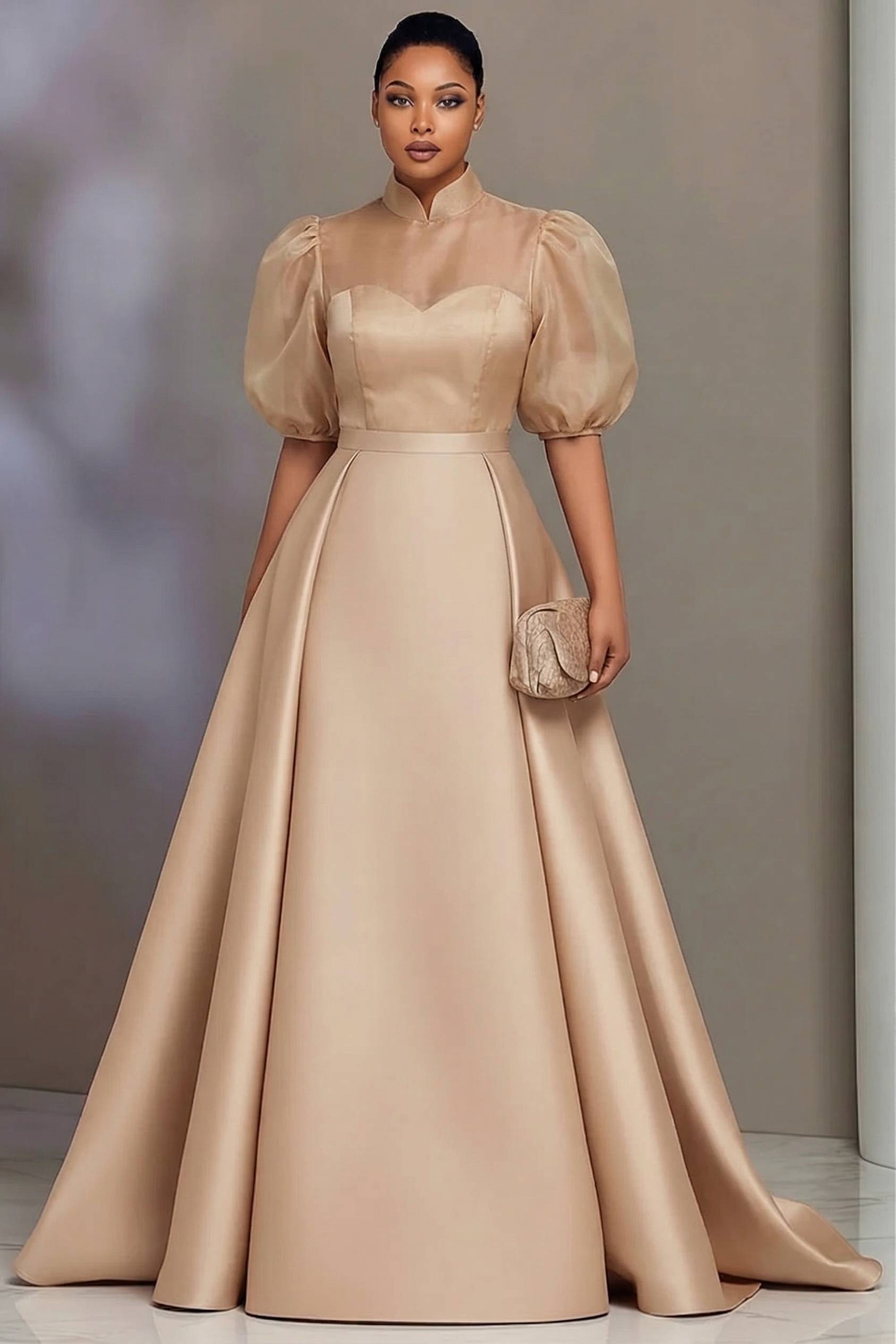 Plus Size Elegant Satin Prom D - Men'S Formal Wear For Wedding Guest recensione e prezzo