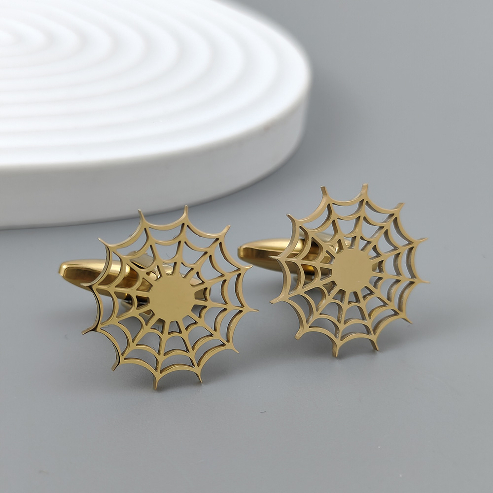 Silver spider web hollow gold- - Dress Shirt French Cuff recensione e prezzo